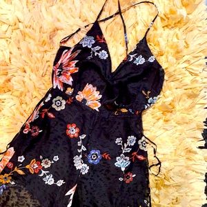 Nasty Gal Open Back  Sheer Leg Jumpsuit!